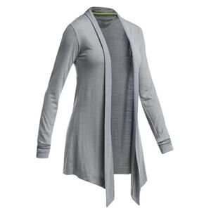 ICEBREAKER Mineral Heather Gray Women's Cool-Lite Sphere Wrap Size XS